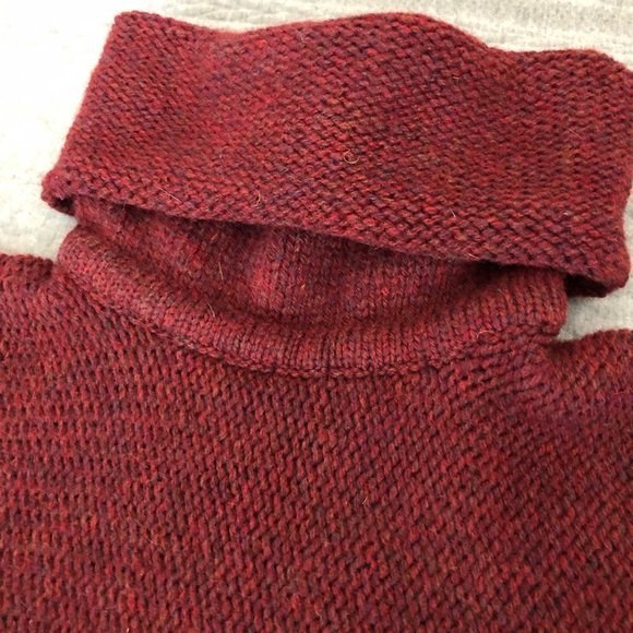 Vintage real wool chunky boho knit sweater by Ramsay of Dublin made - Picture 6 of 12